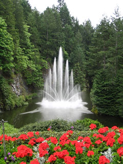 garden fountain