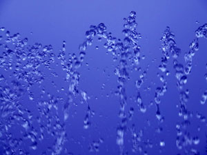 water fountain drops